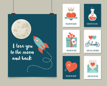 Valentine's Day, Love Greeting Cards And Poster