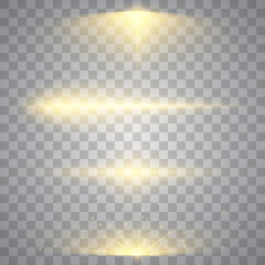 Poster - Set of golden lights