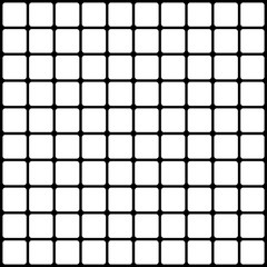 Poster - Simple rounded squares black and white pattern-background. Vecto