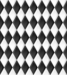 Poster - Seamless pattern with rhombus, diamond shapes. Vector.