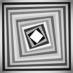 Poster - Simple grayscale square background, pattern. Vector art