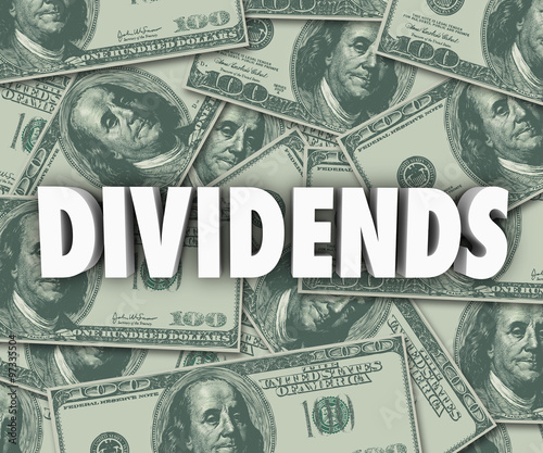 Cuadros en Lienzo Dividends Earning Money Profits Stock Investments