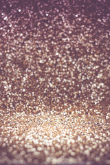 Poster - Vintage filter ,glitter texture background in perspective view,