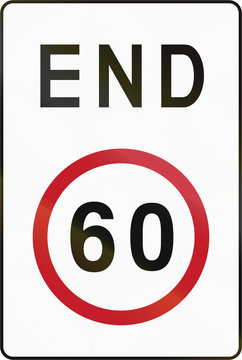 Road sign in the Philippines - Speed Limit Derestriction