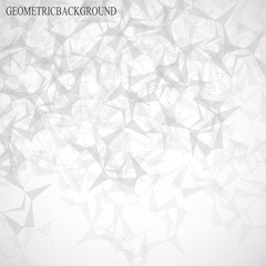 Aufkleber - Grey graphic background molecule and communication. Connected lines with dots. Vector illustration