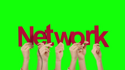 Poster - Hands holding up network