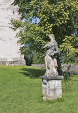 Baroque Statue Of Mary Magdalene In Bled, Slovenia.