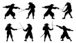 musketeer duel silhouettes