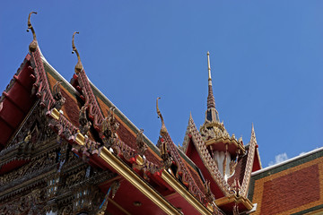 Wall Mural - gable apex on temple roof