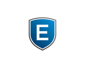 E Letter And Shield Logo Icon 1