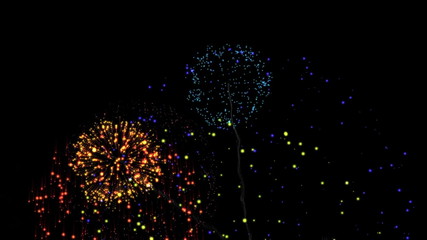 Aufkleber - Exploding fireworks