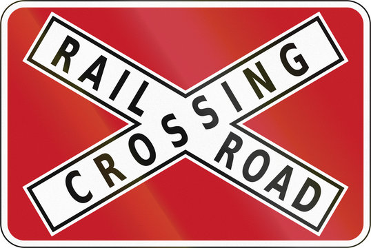 Road sign in the Philippines - Railroad Crossbuck