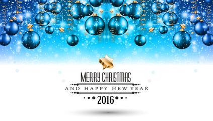 Merry Christmas Seasonal Background for your greeting cards