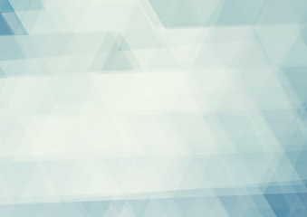 Poster - Abstract pale blue background textured by triangles