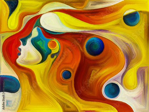 Naklejka nad blat kuchenny Reality of Painted Dream