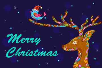 Sticker - Christmas holiday background