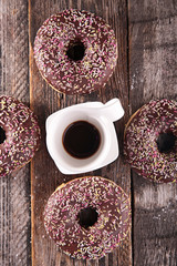 Poster - coffee cup and donut