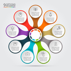Poster - Vector infographic design template.