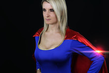 Sexy Supergirl Posing