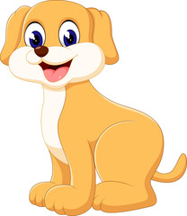 Wall Mural - illustration of Cute dog cartoon
