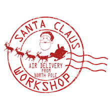 Santa Claus Workshop Stamp