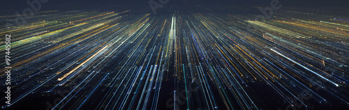 Fotografía Abstract Light City Speed Motion