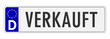 © cevahir87 - NummernschildBeschriftung 'VERKAUFT'