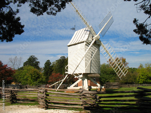 Fotografía Williamsburg, Virginia Historical Windmill