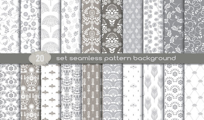 Wall Mural - vector damask seamless pattern background.pattern swatches included for illustrator user, pattern sw