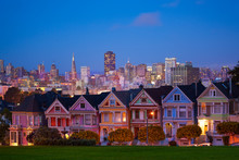 San Francisco Night View From Painted Ladies
