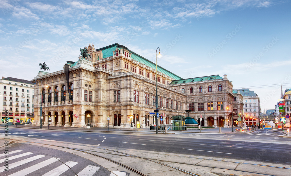 Obraz na płótnie Vienna Opera house, Austria w salonie