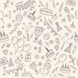 © juliyas - Birthday party doodle pattern