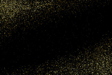 Wall Mural - Vector gold glittering sparkle stardust background