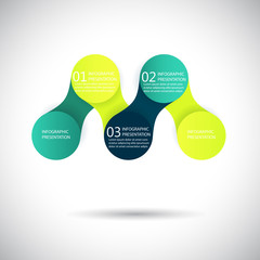 vector infographics metaball round diagram template for business presentations