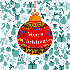 Wall Mural - Christmas holiday background