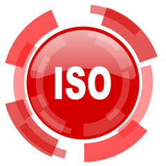 Poster - iso red glossy web icon