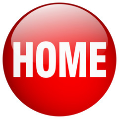 home red round gel isolated push button