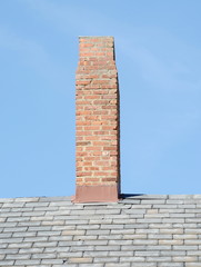 Wall Mural - Close up chimney on the roof