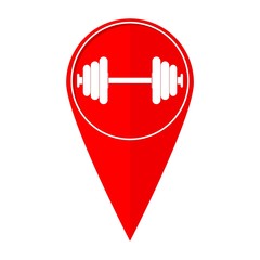 Poster - Map pointer barbell