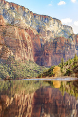 Travelling in the famous Zion National Park