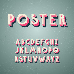 Leinwandbilder - Deco poster typeface