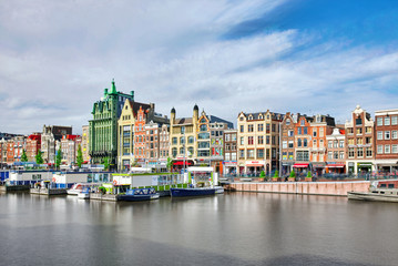 Wall Mural - AMSTERDAM, NETHERLANDS - SEPTEMBER 15, 2015: Beautiful views of