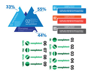 Wall Mural - Infographic set Vector illustration. can be used for workflow layout, banner, diagram, number options, step up options, web design