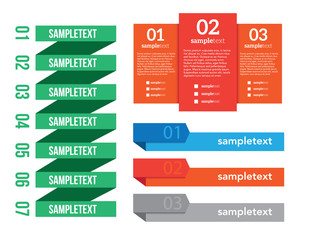 Wall Mural - Infographic set Vector illustration. can be used for workflow layout, banner, diagram, number options, step up options, web design