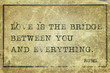 love is bridge Rumi