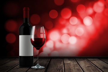 Poster - Composite image of red wine
