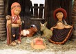 © ChiccoDodiFC - nativity scene in Latin America with baby Jesus and the holy fam