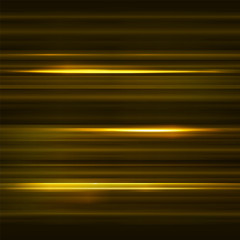 Wall Mural - Abstract background. Motion yellow and gold horizontal lines. Ve