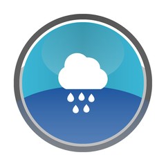 Sticker - Nuage de pluie dans un bouton