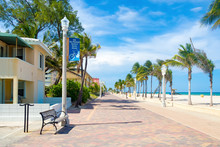 The Famous Hollywood Beach Boardwalk In Florida